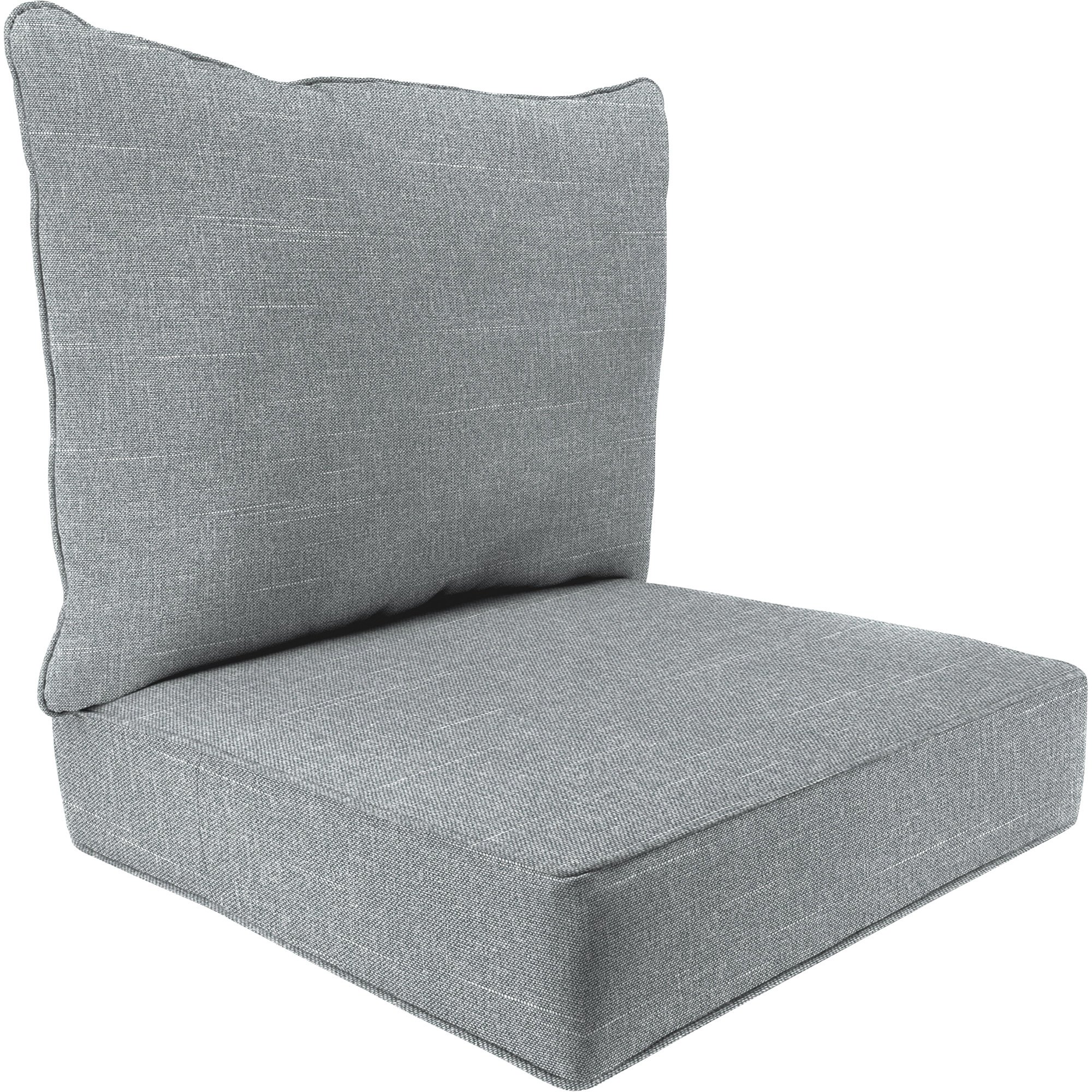 Jordan Manufacturing 2-Pc. Deep Seat Chair Cushion, Spun Polyester
